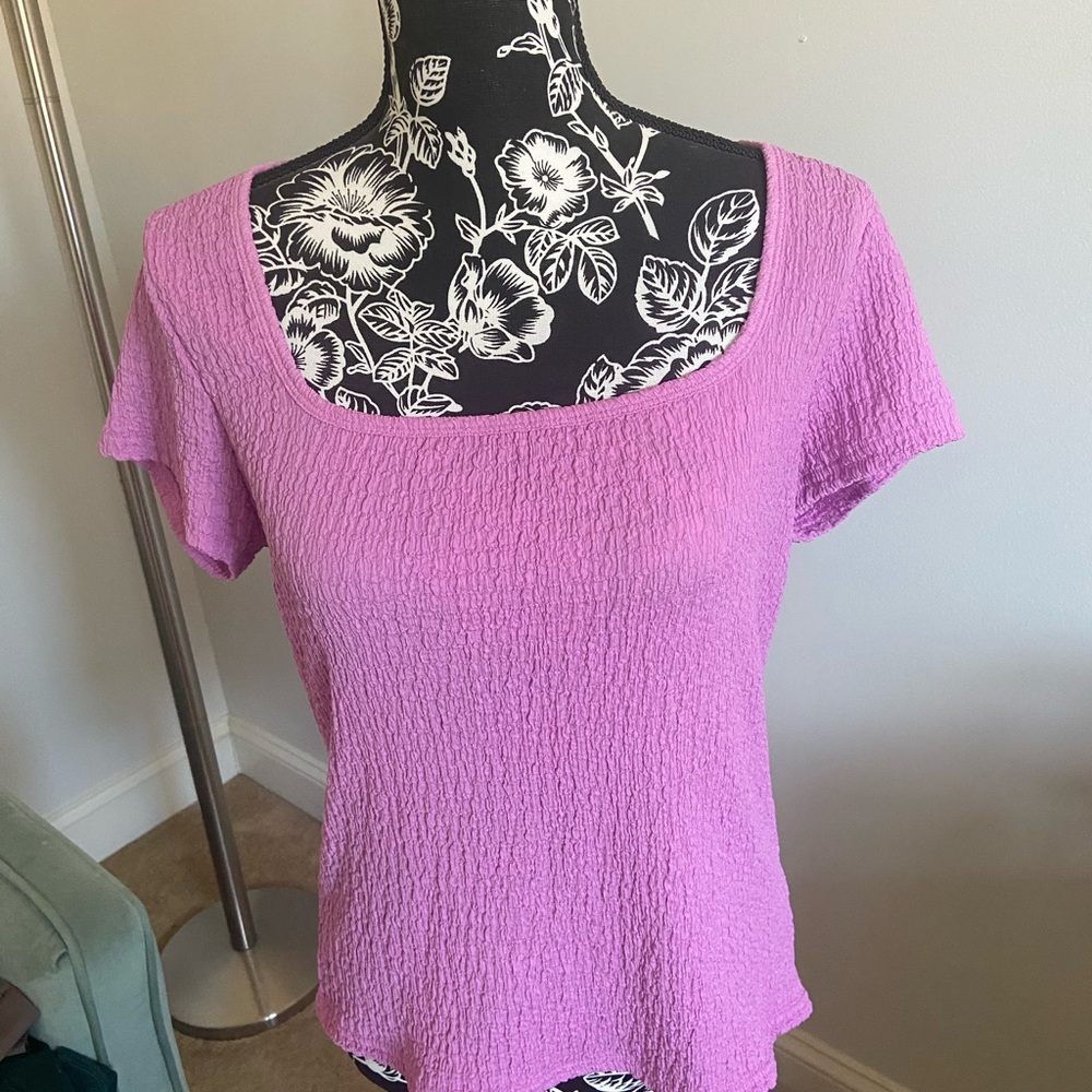 Old Navy Women's Lilac Short Sleeve Top